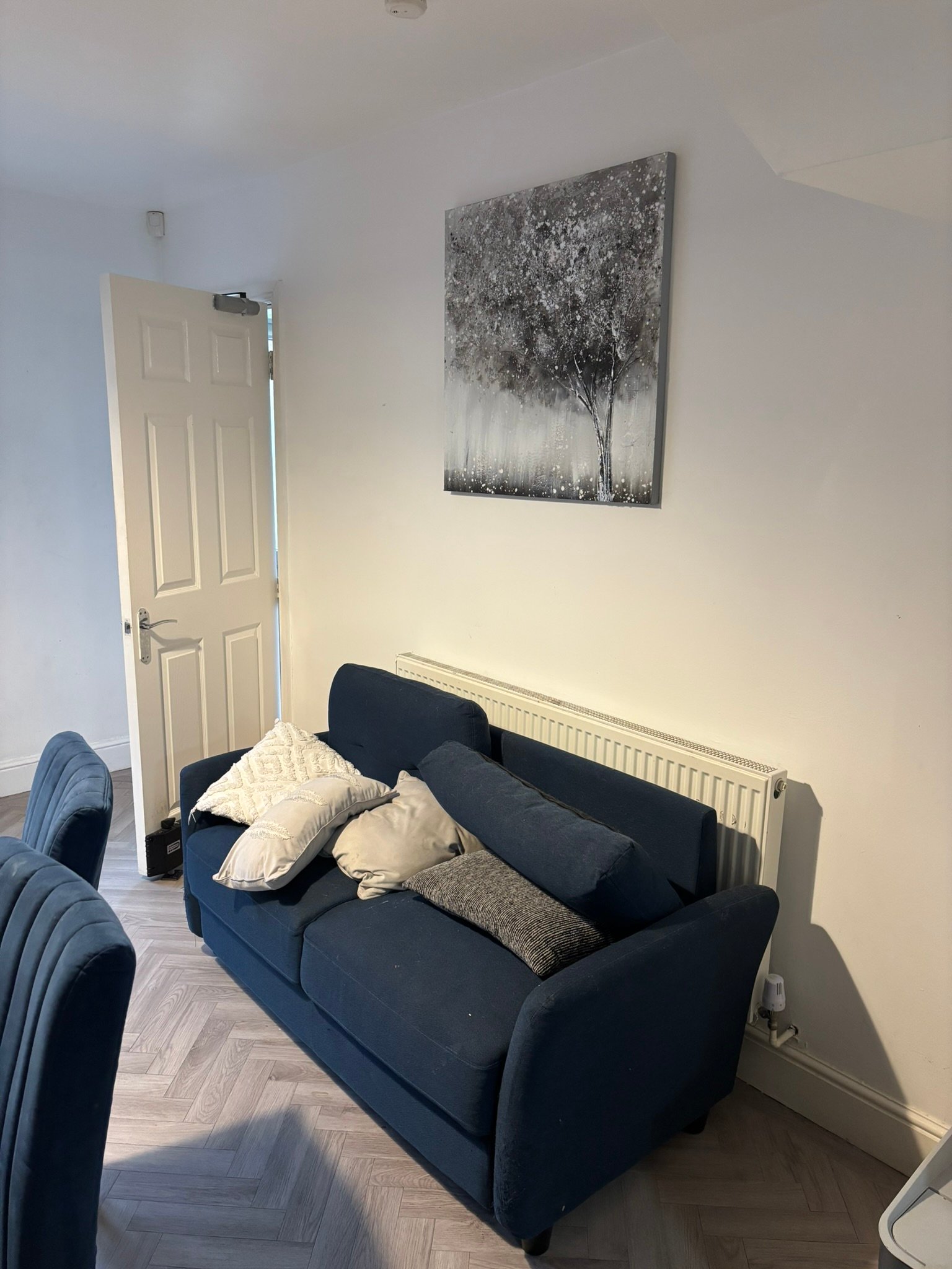 A cosy lounge in one of our homes.